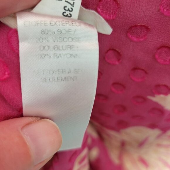 Vineyard Vines Women's Medallion Silk Blend Pink Halter Maxi Dress Size 6 - Picture 12 of 12